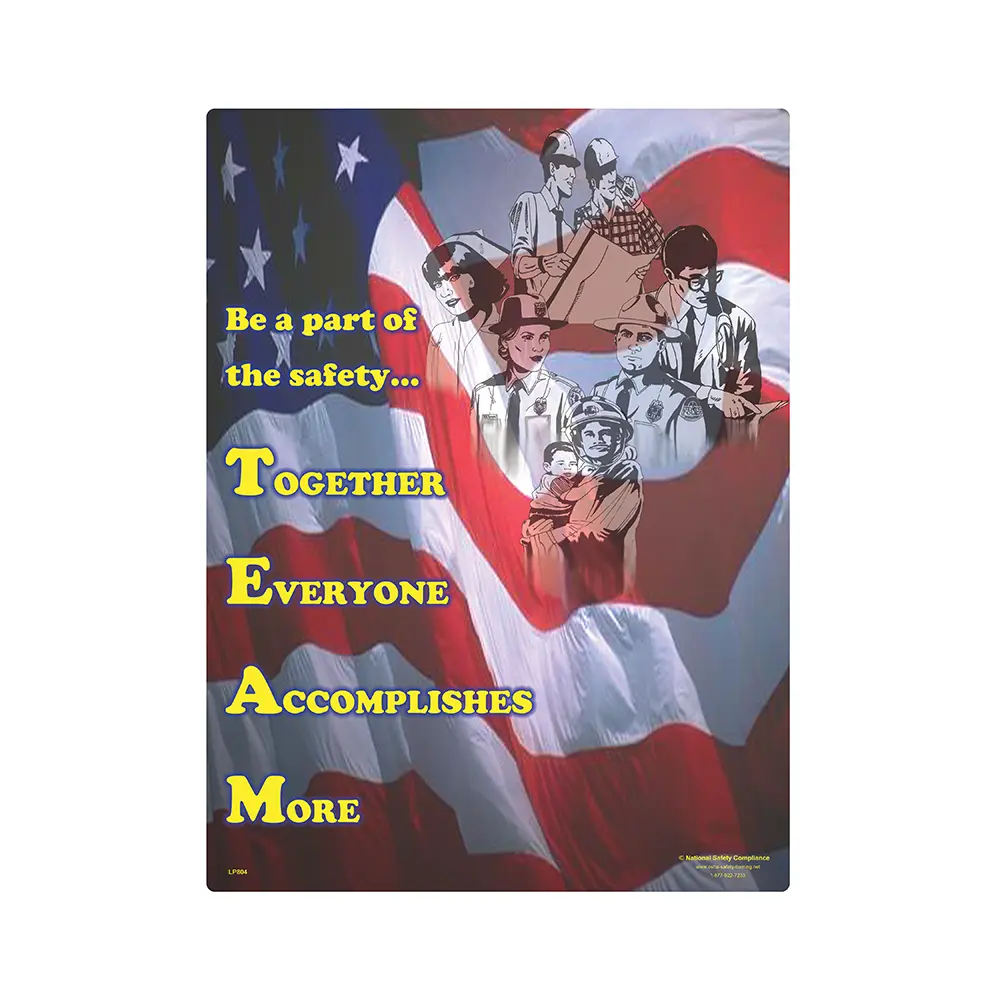 Be Part Of Safety Team Safety Poster