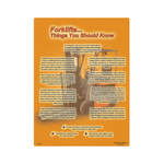 Forklift Things You Should Know Safety Poster