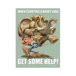 Back Safety - Get Some Help Safety Poster