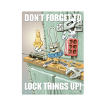 Lock Things Up Safety Poster