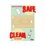 Keep Your Kitchen Clean Safety Poster