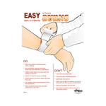 Easy to Prevent Burns Safety Poster