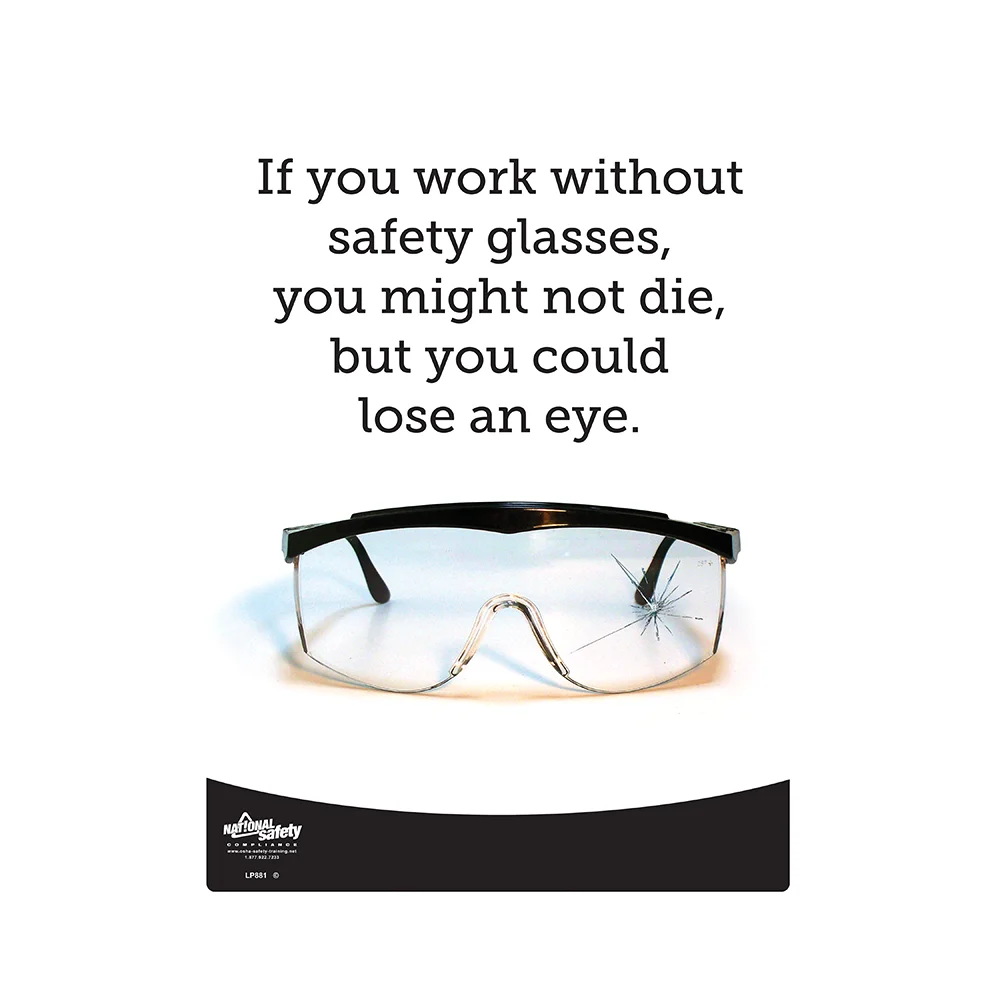 Safety Glasses Poster