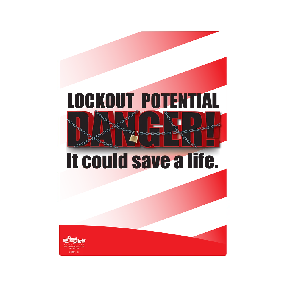 Lockout Potential Safety Poster