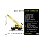 Crane Safety Shift Inspection Safety Posters