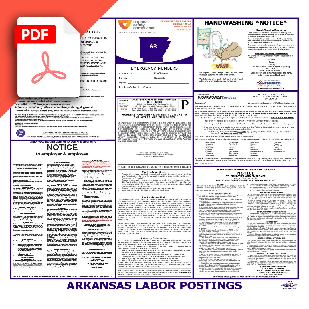 Arkansas Labor Law Poster PDF Download