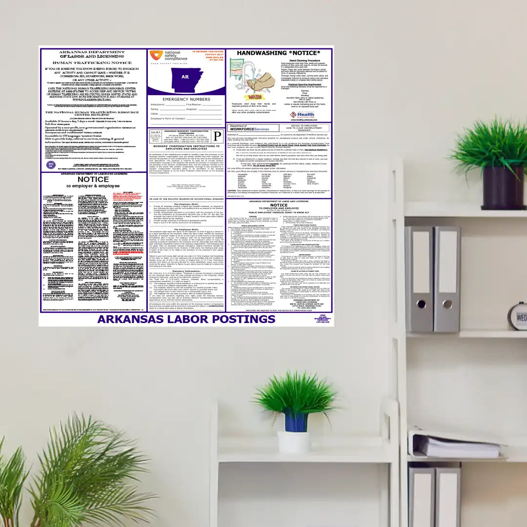 Arkansas Labor Law Poster in room