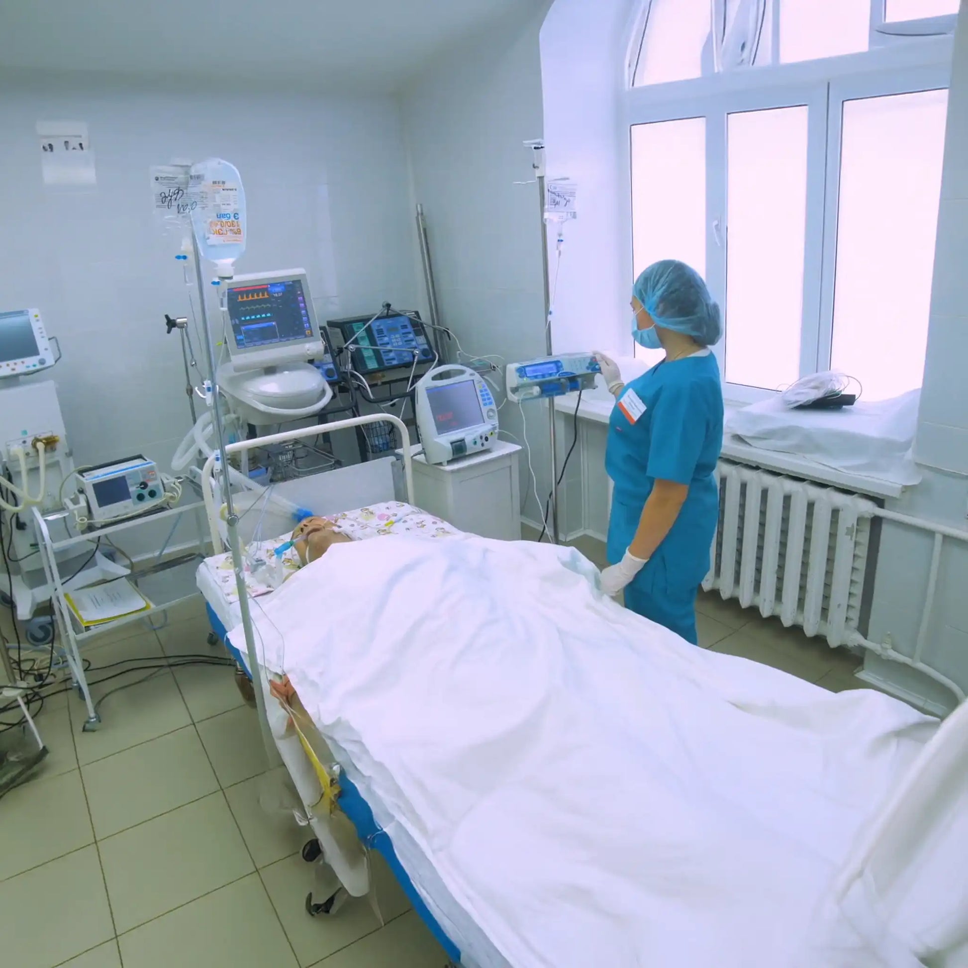 Bloodborne Pathogens Healthcare Streaming Man on Hospital Bed