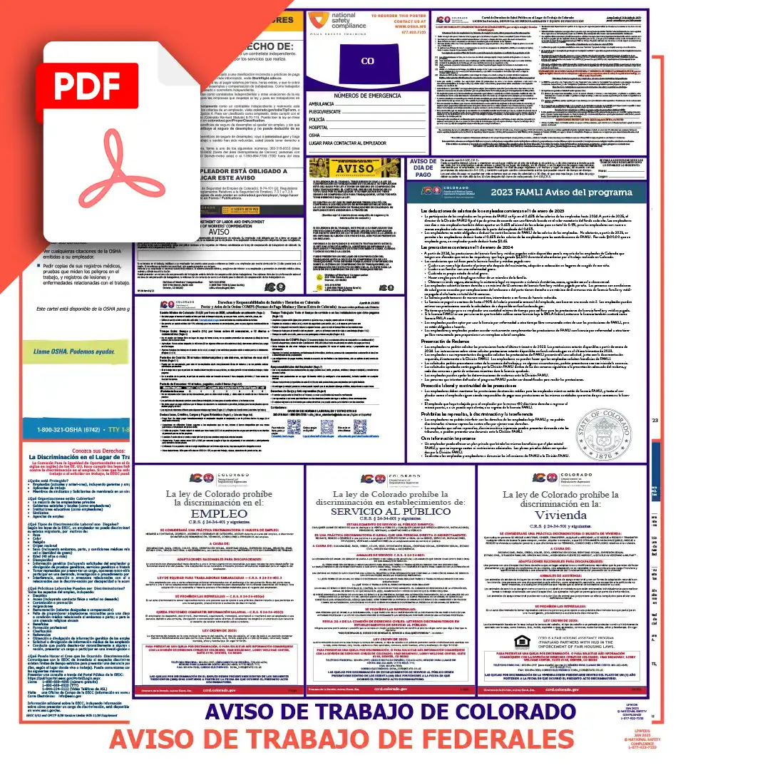 Colorado & Federal Labor Law Posters PDF Download