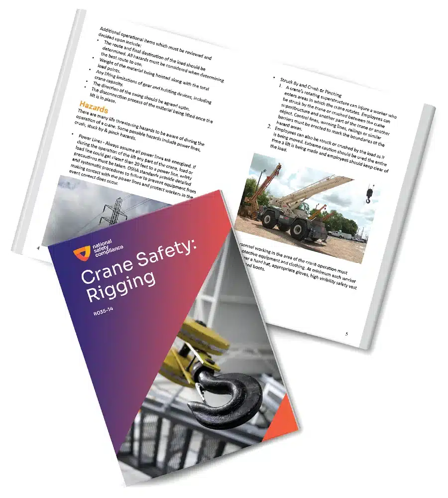 Crane safety: Rigging Safety Booklets