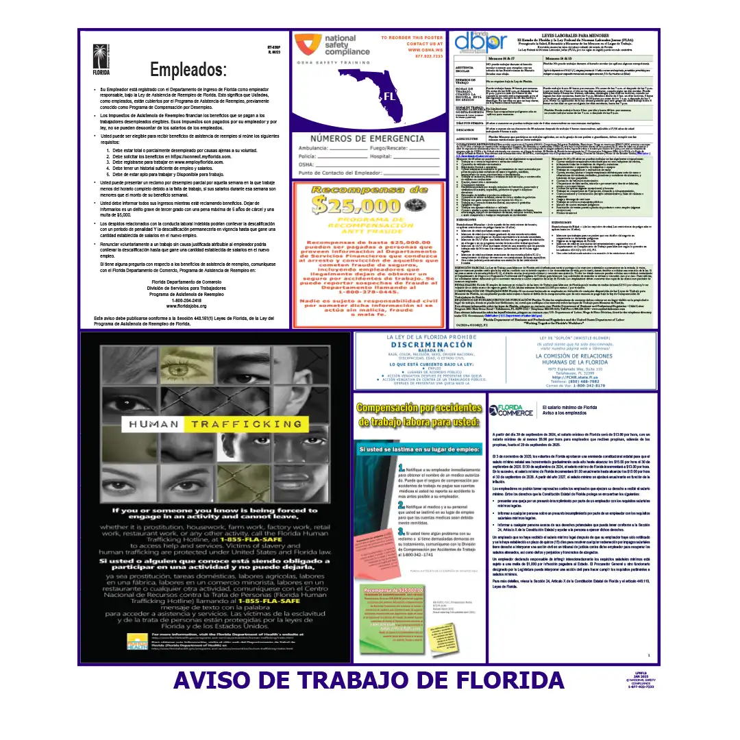 Florida Labor Law Poster Spanish