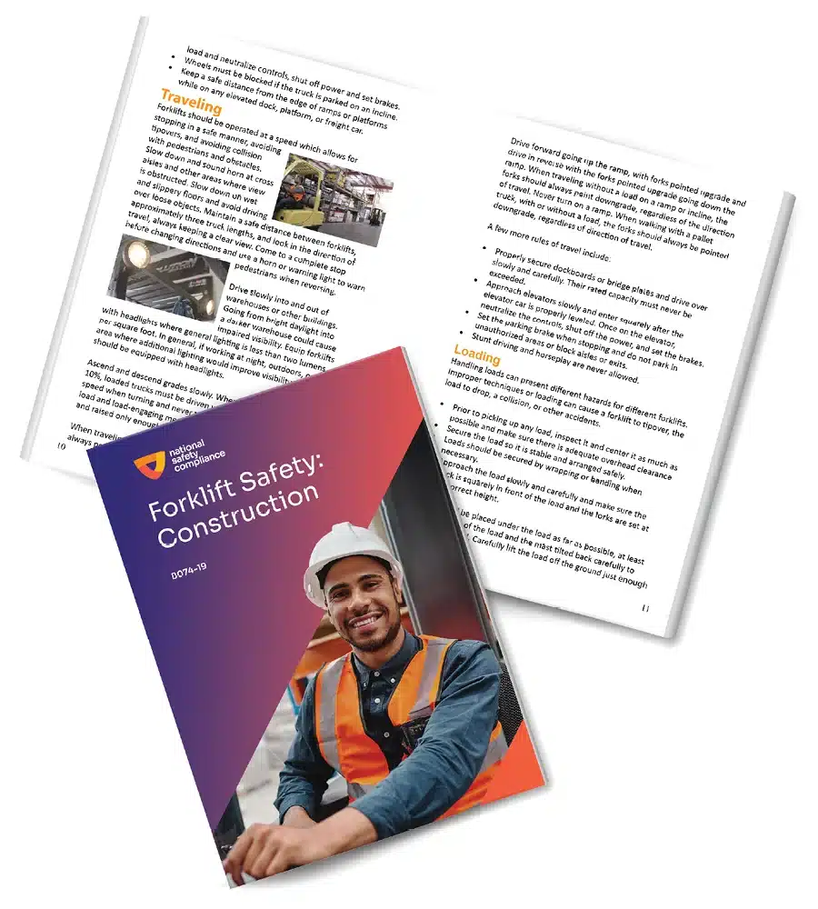 Forklift Safety Construction Booklet