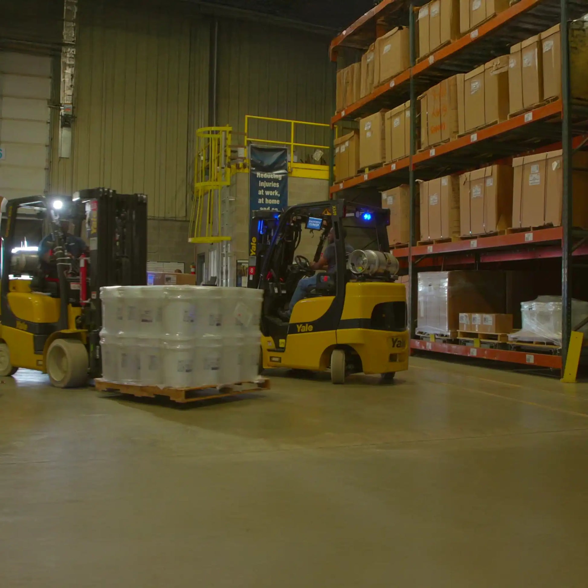 Forklift Safety Streaming Warehouse
