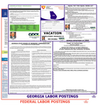 Georgia & Federal Labor Law Poster English