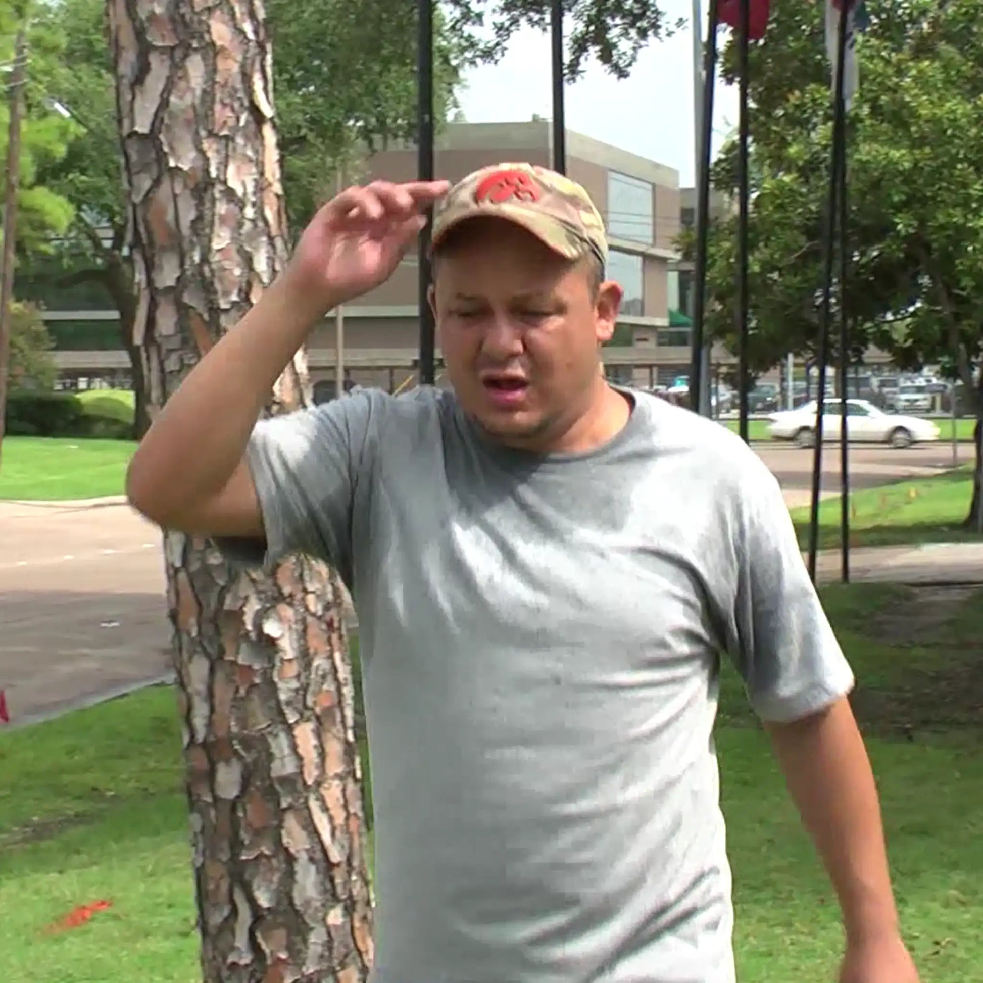 Heat Stress Safety Streaming Man in the Heat