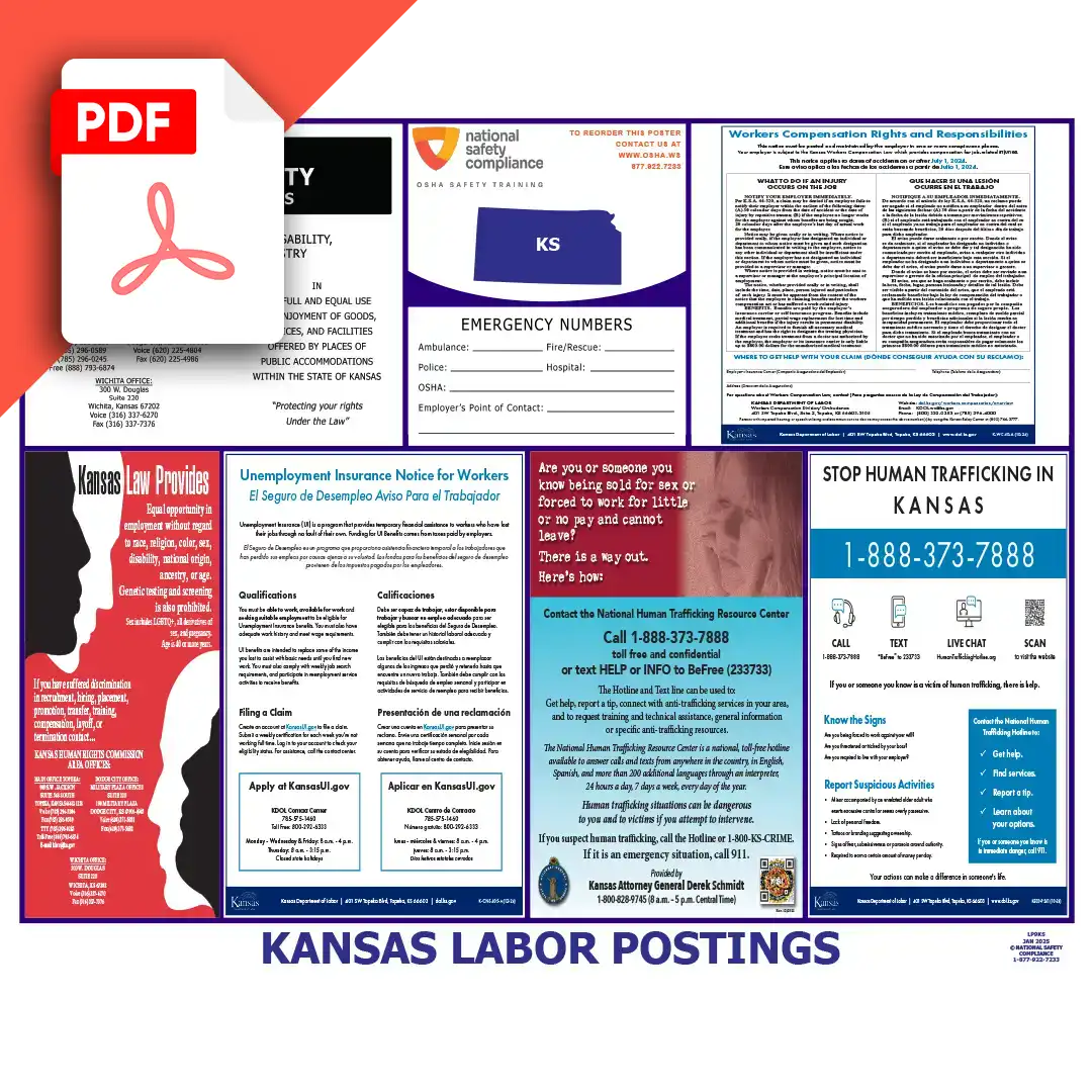 Kansas Labor Law Poster PDF Download