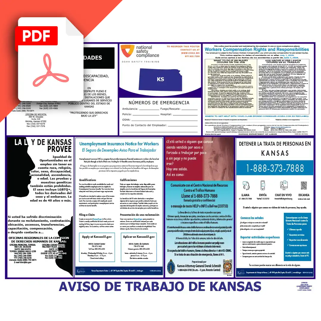 Kansas Spanish Labor Law Posters