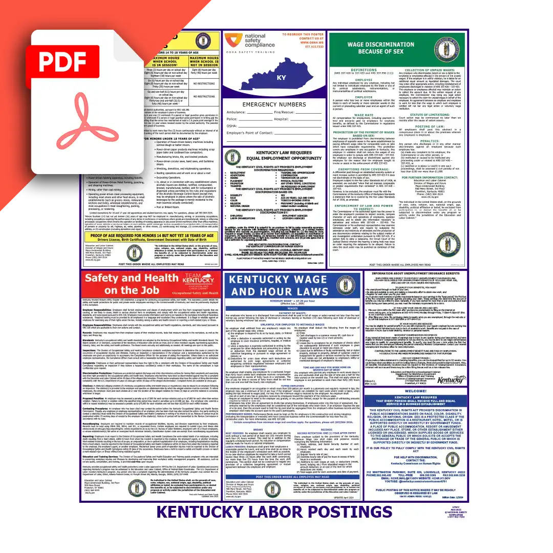 Kentucky Labor Law Posters PDF Download