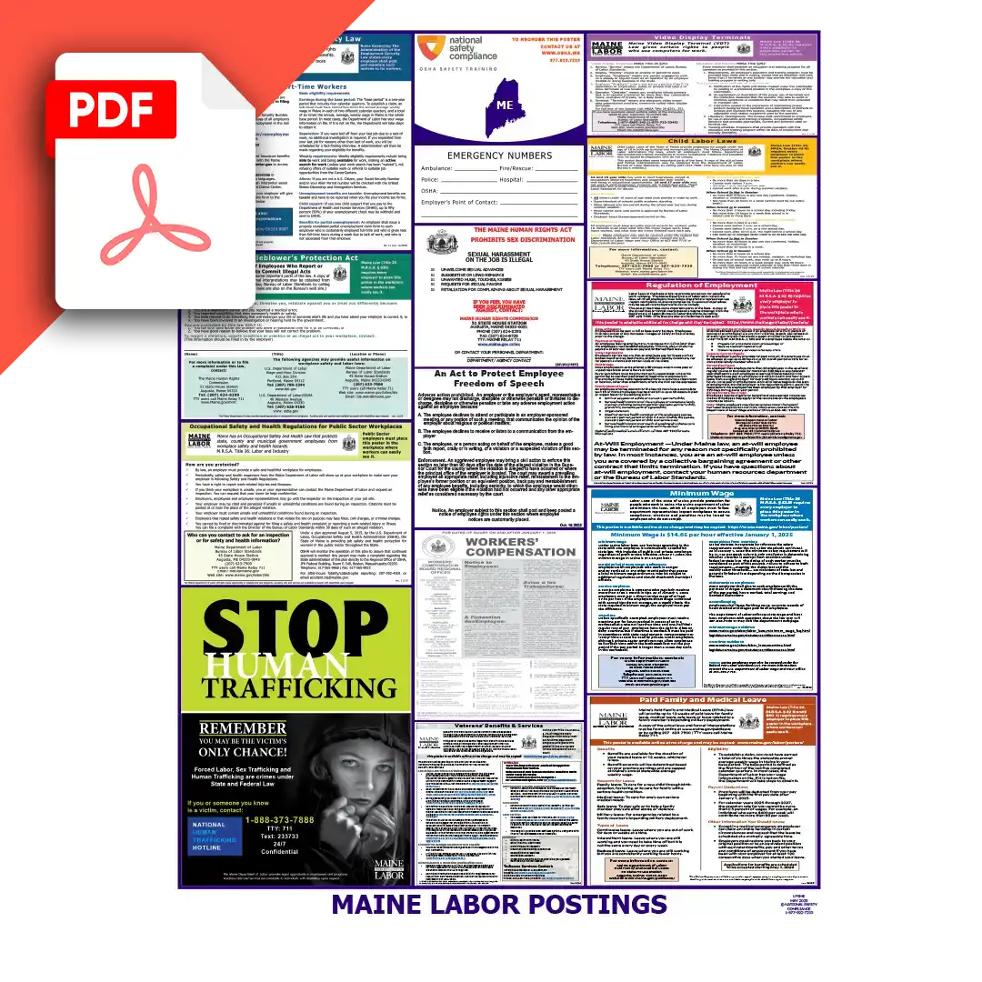 Maine Labor Law Posters PDF Download