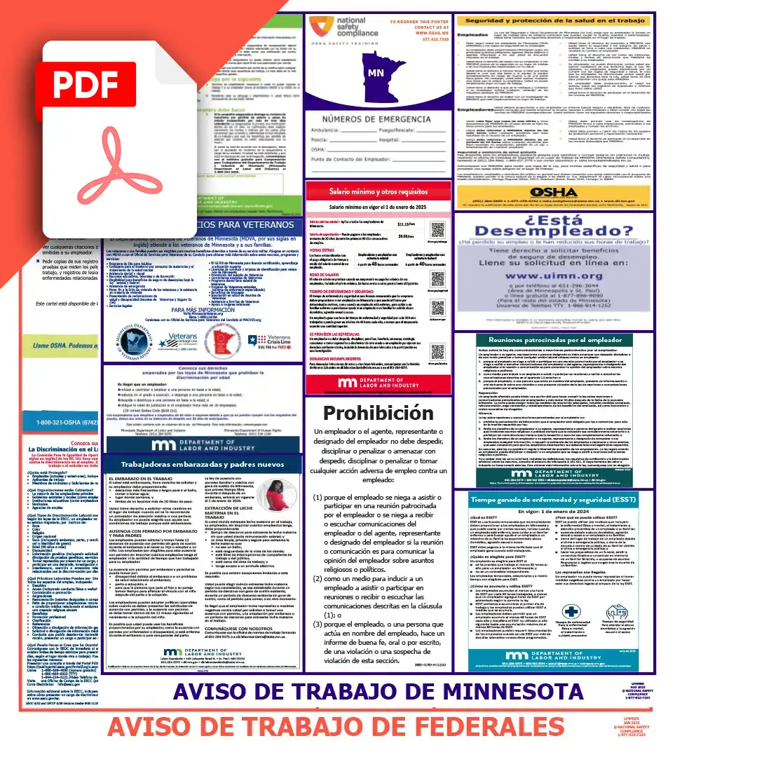 Minnesota & Federal Labor Law Posters PDF Download