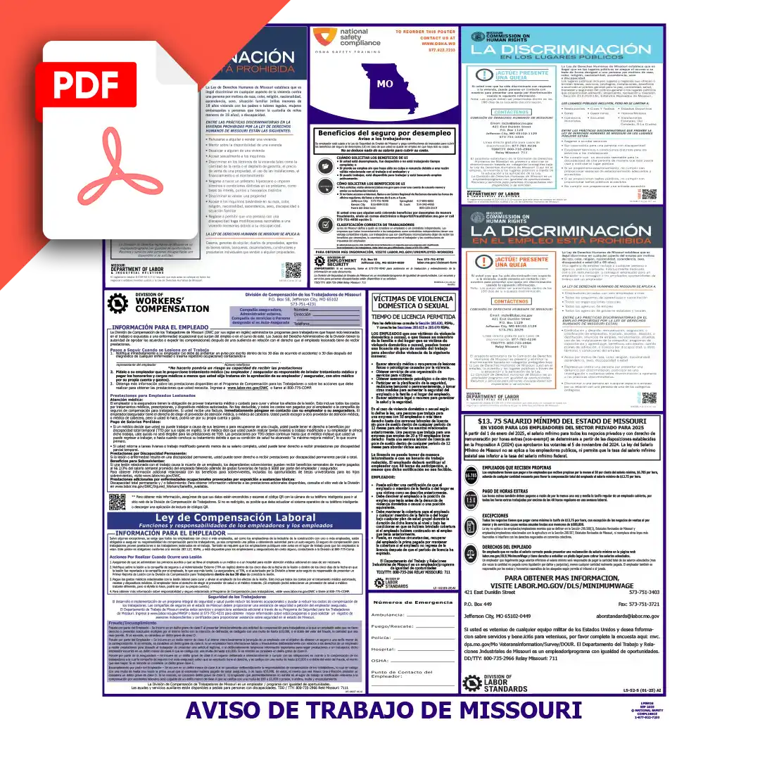 Missouri Spanish Labor Law Poster PDF Download