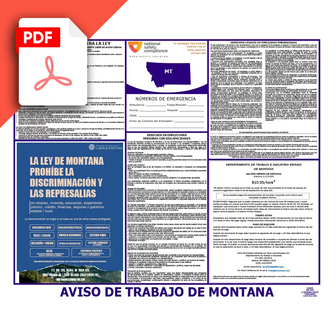 Montana Spanish Labor Law Posters