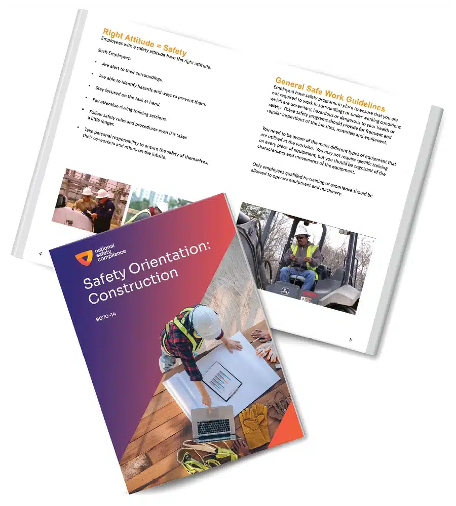 Safety orientation: Construction Safety Booklet