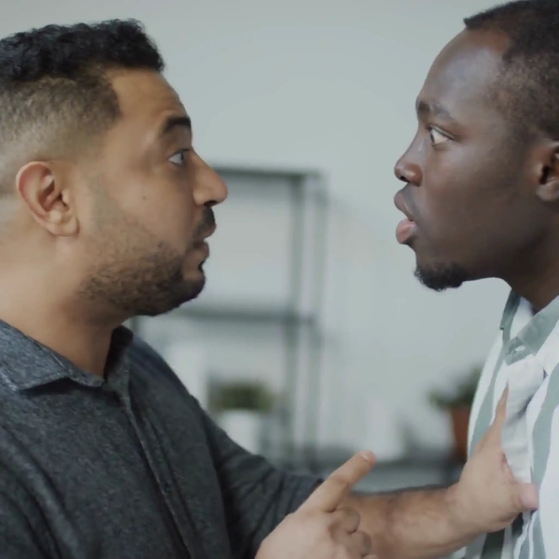 Workplace Violence Streaming Men Arguing