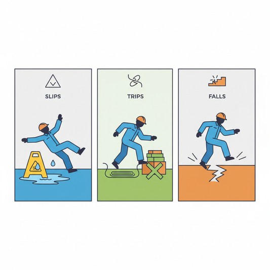 Enhance Workplace Safety: Implementing Effective Slips, Trips, and Falls Prevention Posters