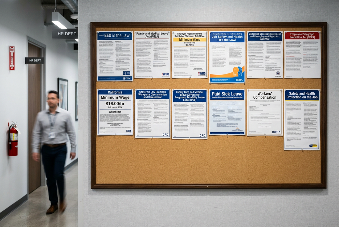 Complete Guide to Federal and State Labor Law Poster Requirements: What Every Employer Must Display