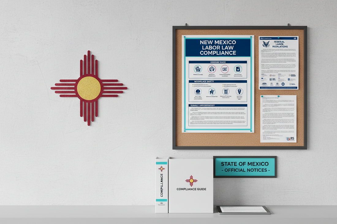 Bulletin Board with New Mexico Labor Posters