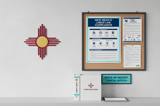 Bulletin Board with New Mexico Labor Posters