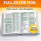 1926 OSHA Construction Industry Regulations (2026 Edition)