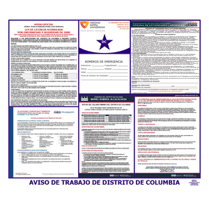 DC Labor Law Poster Spanish