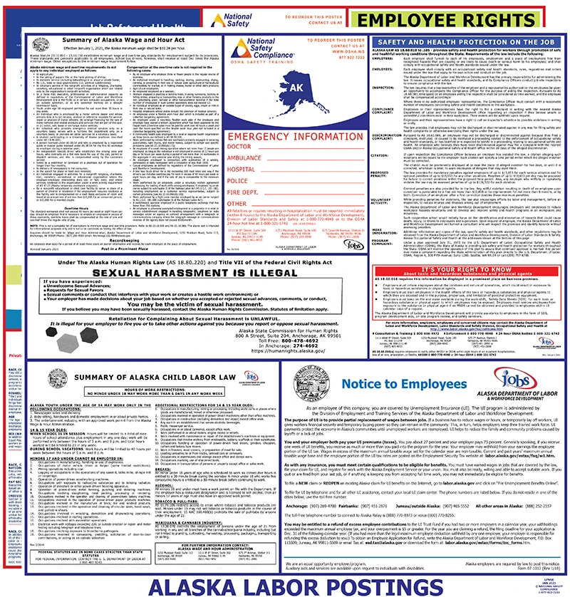 Federal and Alaska Labor Law Poster