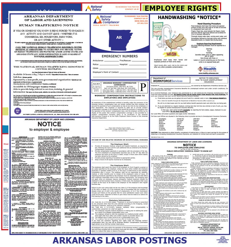 Arkansas and Federal Labor Law Poster