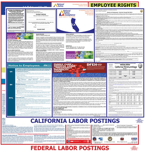 California and Federal Labor Law Poster