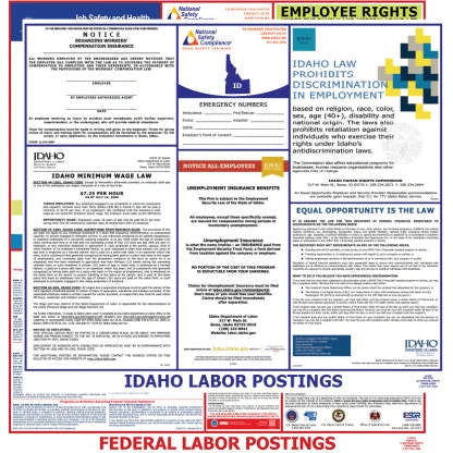 Idaho and Federal Labor Law Poster