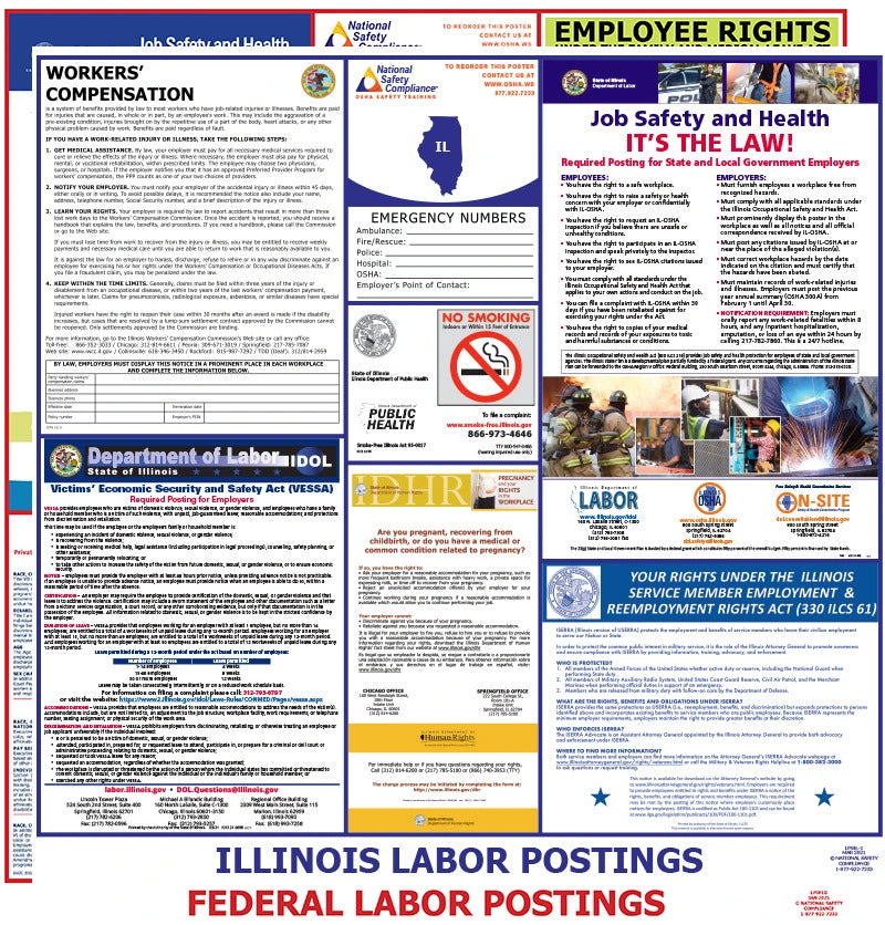 2025 Illinois State & Federal Labor Law Posters