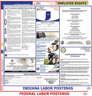 Indiana and Federal Labor Law Poster