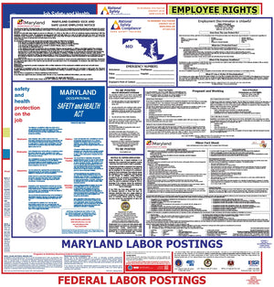 Maryland and Federal Labor Law Poster