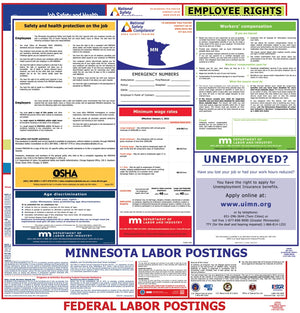 Minnesota and Federal Labor Law Poster