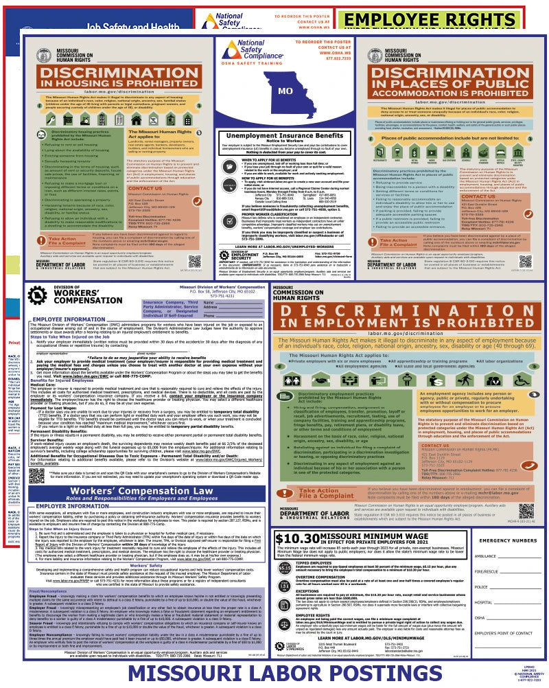 2025 Missouri State & Federal Labor Law Posters