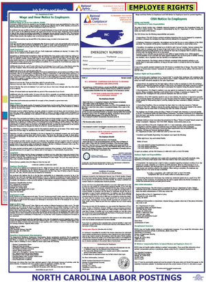 North Carolina and Federal Labor Law Poster