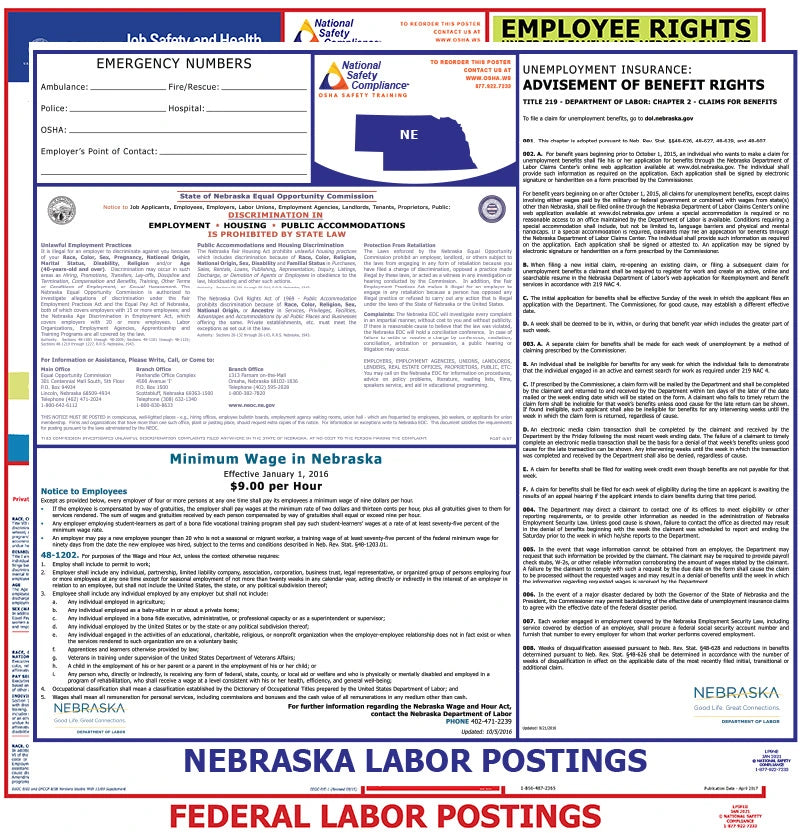 2025 Nebraska State & Federal Labor Law Posters
