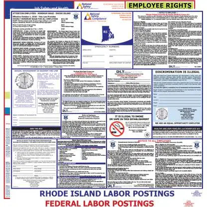 Rhode Island and Federal Labor Law Poster
