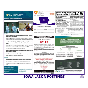 Iowa Labor Law Poster English