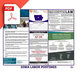 Iowa Labor Law Poster PDF Download