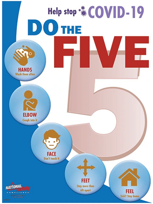 Do The Five Covid-19 Safety Poster