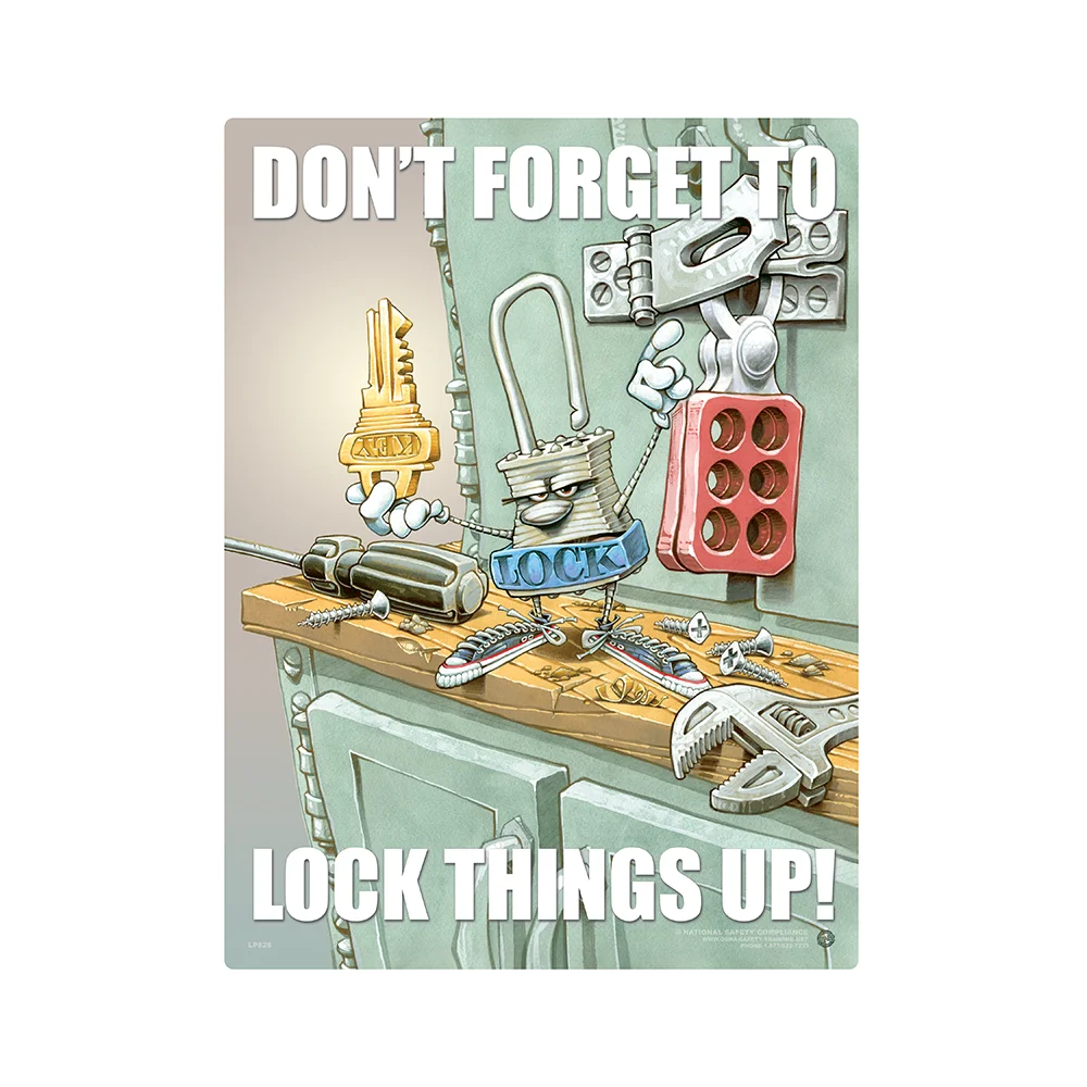 Lock Things Up Safety Poster